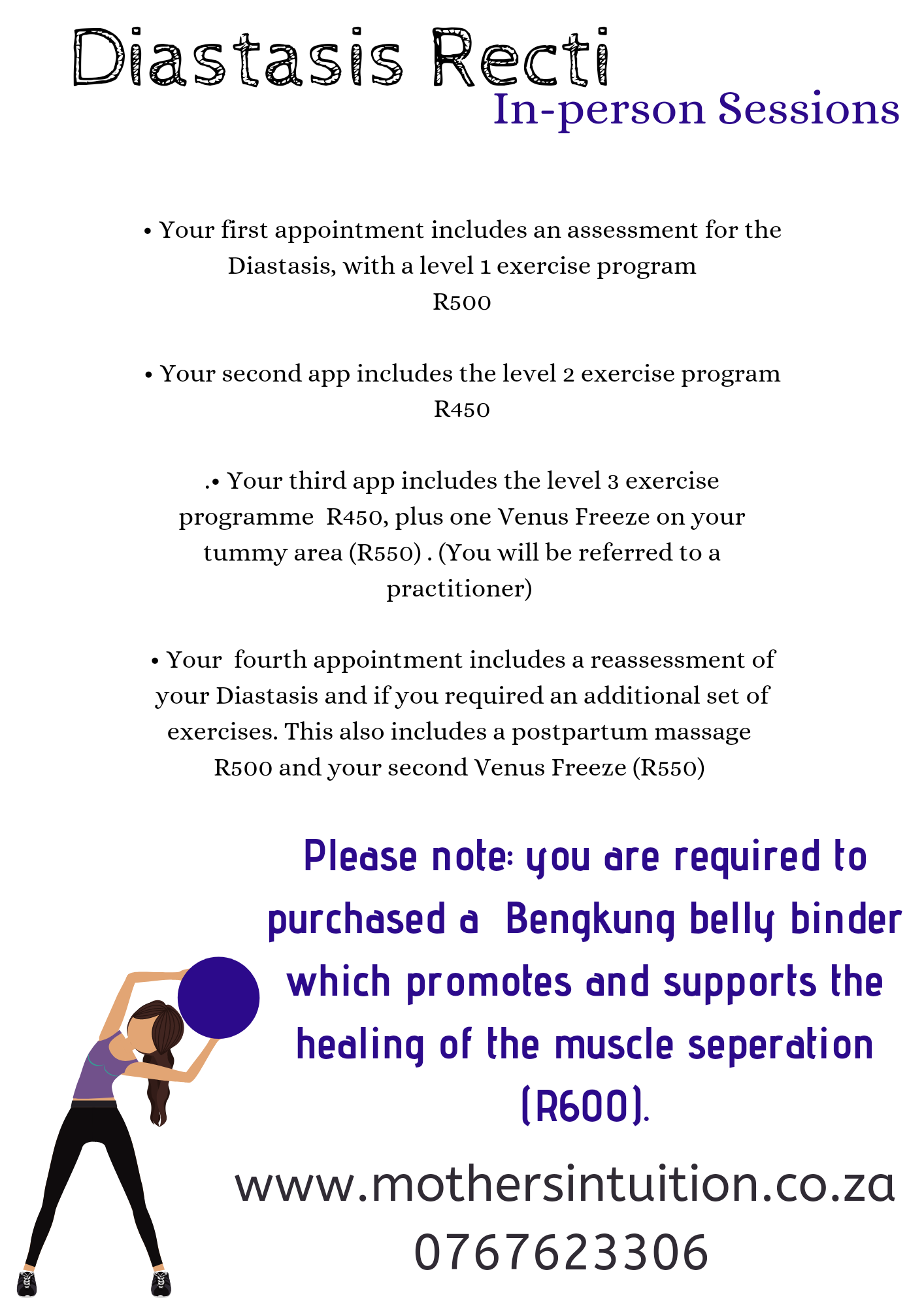 Inperson Diastasis program price 2