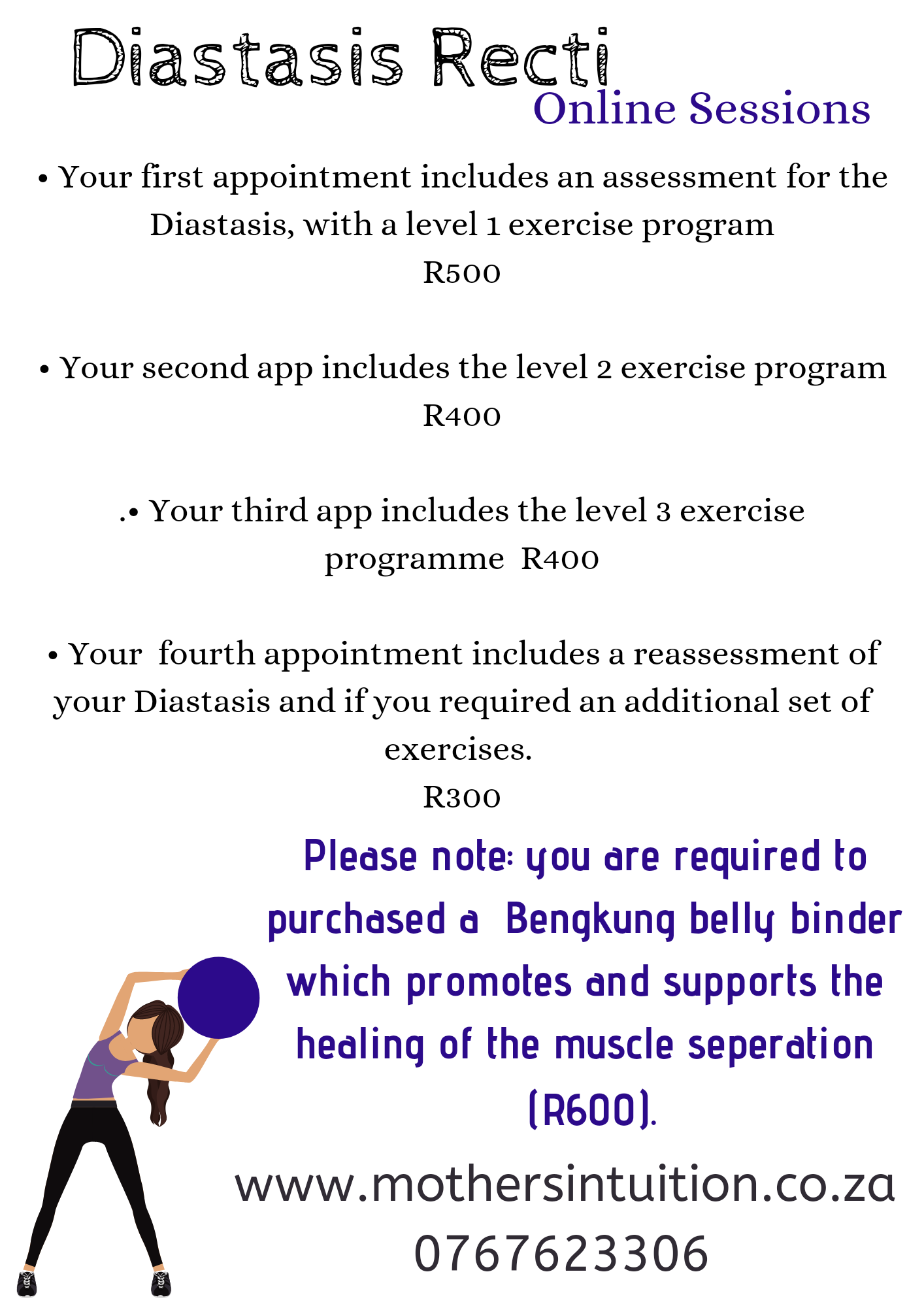 Online cost for the Diastasis Recti program 2